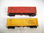 Mantua Ho #5360 Morrell's Pride & Santa Sfrd #25841 Box Car Reefer 40'. Fixed Price $10.50.