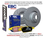 Ebc Rear T/groove Disc & Yellowstuff Pad For Vw Caddy Life 2.0 2004 10. Fixed Price $277.19.