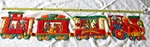 Vintage Train Car Caboose 4 Part Cloth Wall Hanging The Honey Bear Express Good. Fixed Price $15.53.