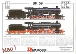 Catalogue Rivarossi 1995 Information Sheet Br 59 Ho K.w.st.e.- Dr Db Aa. Fixed Price $7.03.