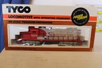Ho Scale Tyco GP20 Diesel Locomotive Santa Fe War Bonnet #5628 Red & Silver. Fixed Price $100.00.