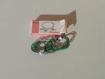 Rivarossi 4501 Pair Of Pins Male-female Green CABLE-2. Fixed Price $5.82.