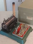 Vtg. Fleischmann Toy Steam Engine #120/4 W. Germany. Fixed Price $184.50.