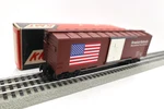 Kmt, O, America's Railroads Tuscan Box Car, C-8 Ln/ob. Fixed Price $14.28.