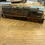 Athearn 4725 GP40-2 Rio Grande Locomotive #3090. Fixed Price $72.09.
