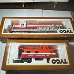 Tyco Ho - SD24 Diesel Locomotive & Caboose Set Rocky Mountain Line. Fixed Price $49.99.