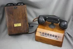 Wood Case Tmc Intercom Desk And Northern Electric N515H Subset Box. Fixed Price $291.82.