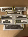 Vintage Ahm Us Army Engine Military Train Cars Ho Scale Tank Artillery Lot Of 8. Fixed Price $149.99.