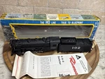 Ahm / Rivarossi Ho Santa Fe 0-8-0 Usra Switcher Locomotive #102 & Coal Tender. Fixed Price $110.00.