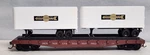 Pennsylvania 50' Piggy Back Flat Cooper Jarrett Mtl Whls Kadee Athearn 1404 Ho. Fixed Price $29.95.