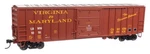 Walthers Ho Scale 50' Acf Boxcar Virginia & Maryland Lrwn #1016 910-1898. Fixed Price $30.78.