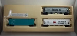 (3) Bachmann "overland Limited" - Sf, Lv & Erie Lackawanna Ho Scale Train Cars. Fixed Price $79.95.