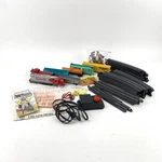 Bachman Ho Scale Electric Trains W/power Pack, Track Pieces, & Extras. Fixed Price $29.99.