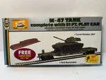 Ho Scale Ahm Action Force M-47 Tank With 51FT Flatcar. Fixed Price $35.00.