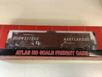 Atlas #1657-1 Ho Scale Western Maryland 60' Dd Auto Parts Box Car Rd. #495980. Fixed Price $32.95.