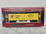 Mantua Super Heavyweights Ho Scale 41' Steel Refrigerator Carnation #733306. Fixed Price $21.95.