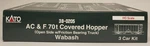 Kato Ac&f 70-TON Covered Hopper 3-CAR Kit Wabash Open-side Friction Bearing. Fixed Price $34.95.