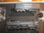 Broadway Limited 046 Ho Atsf 4-8-4 Northern Steam Locomotive #3755 Box. Fixed Price $250.00.