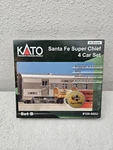 Kato Scale #106-6002 Sante Fe Super Chief 4 Car Set B. Fixed Price $175.00.